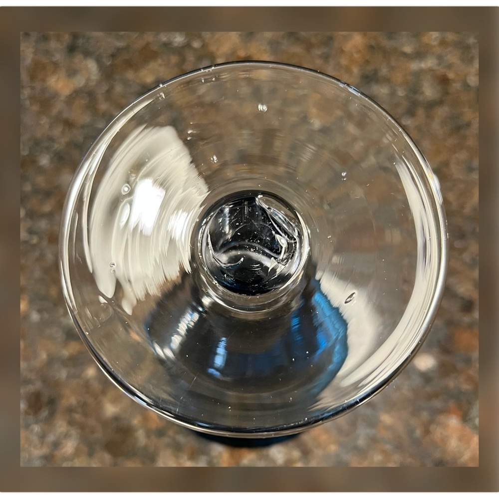Artland-Sapphire Blue Seeded Wine/Water Goblets - Picture 4 of 4
